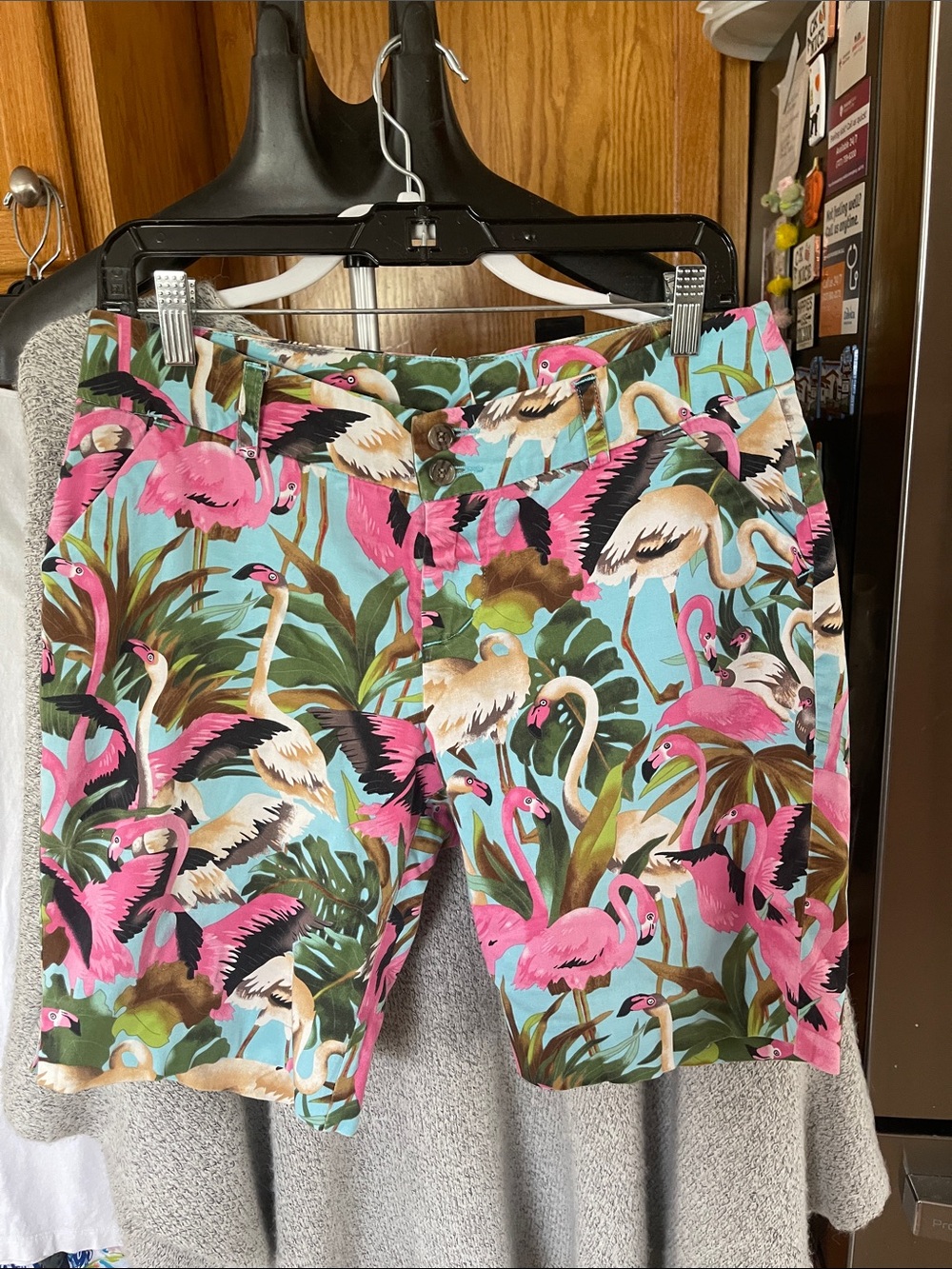 Loudmouth Women's Flamingo Island Vacation Shorts - Size 8